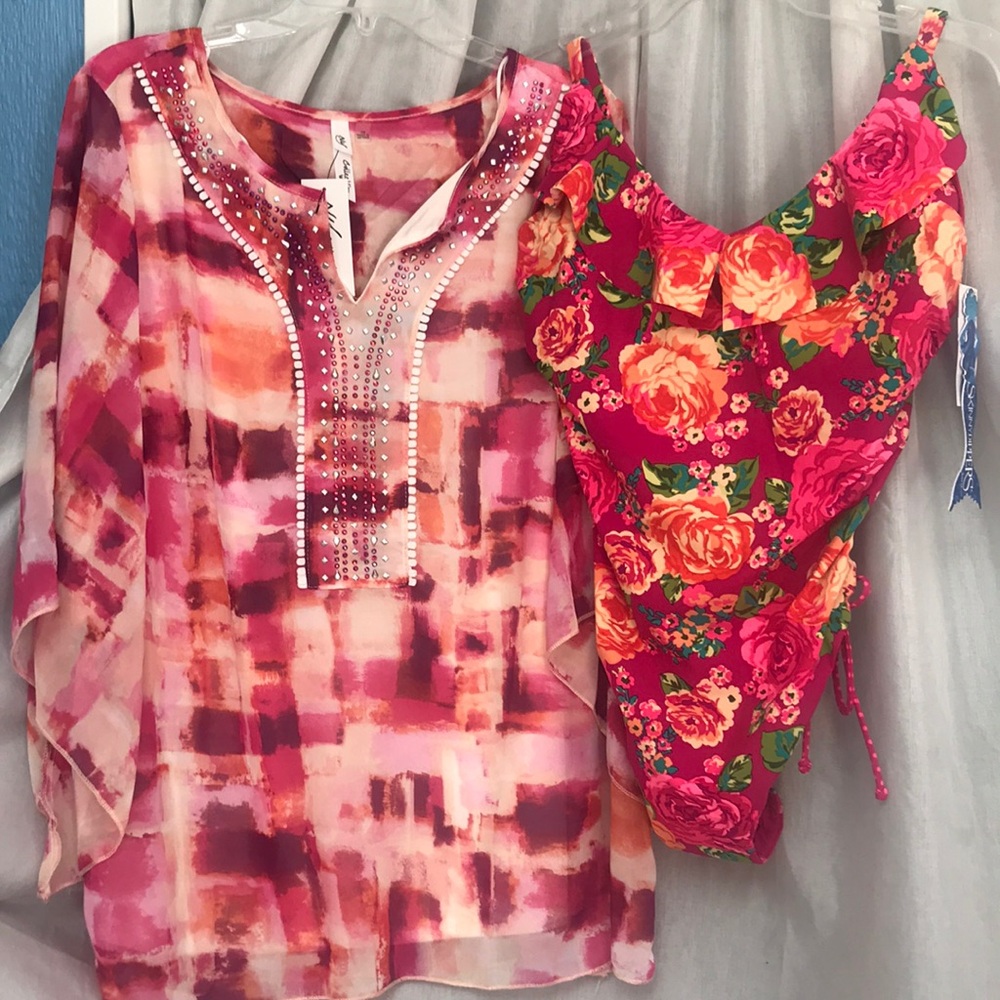 Skinnydippers floral swimsuit